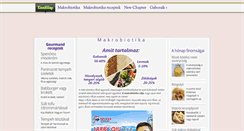 Desktop Screenshot of makrobiocentrum.hu